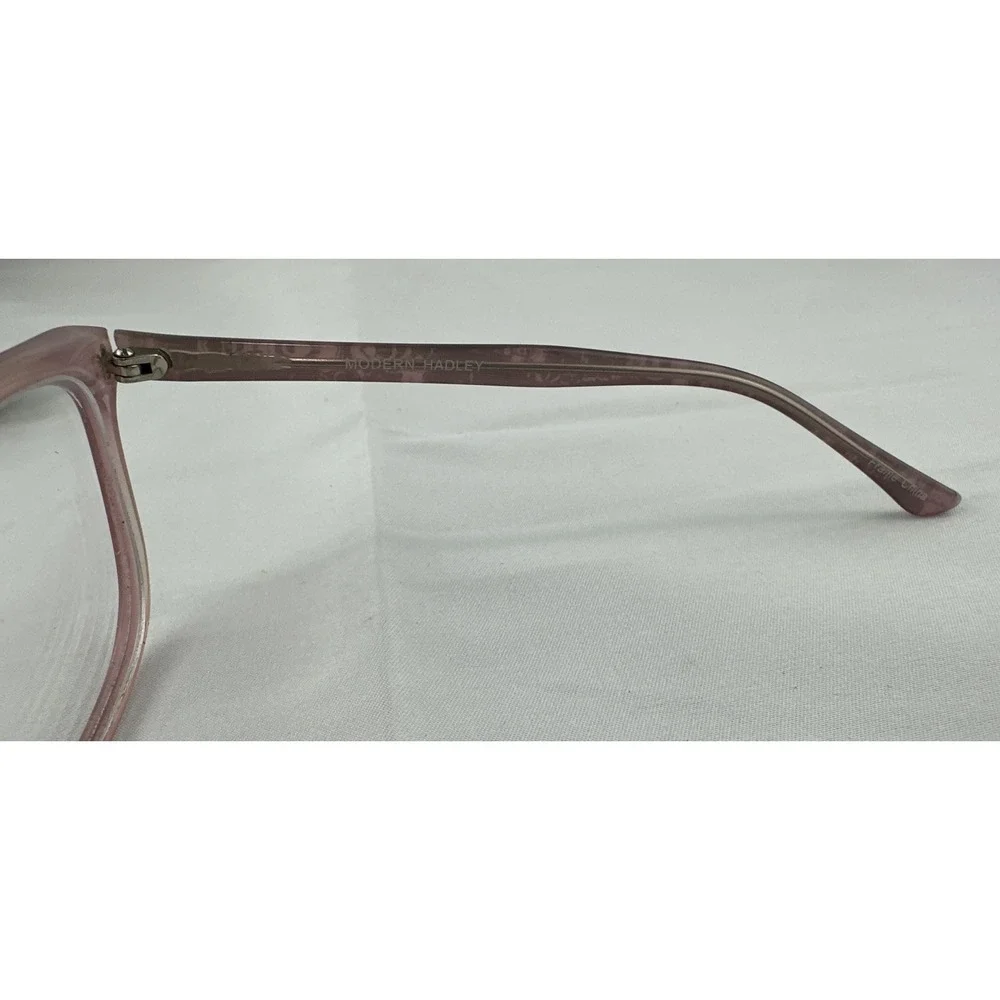 Modern HADLEY PINK ICE 53-17–140 Plastic Full Rim Eyeglasses Frame‎ JF37